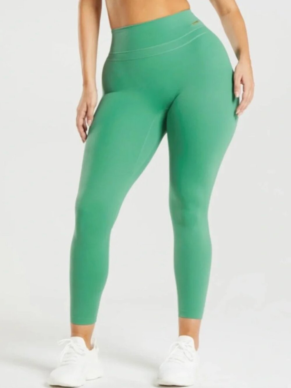 Whitney Simmons 3rd Gymshark collab collection leggings! Palm Green